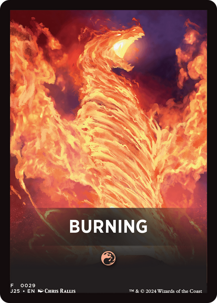 Burning Theme Card [Foundations Jumpstart Front Cards] | Deep Dive Games St. Marys