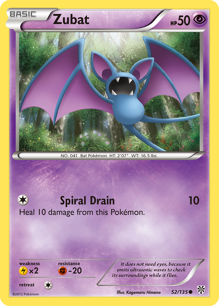 Zubat (52/135) [Black & White: Plasma Storm] | Deep Dive Games St. Marys