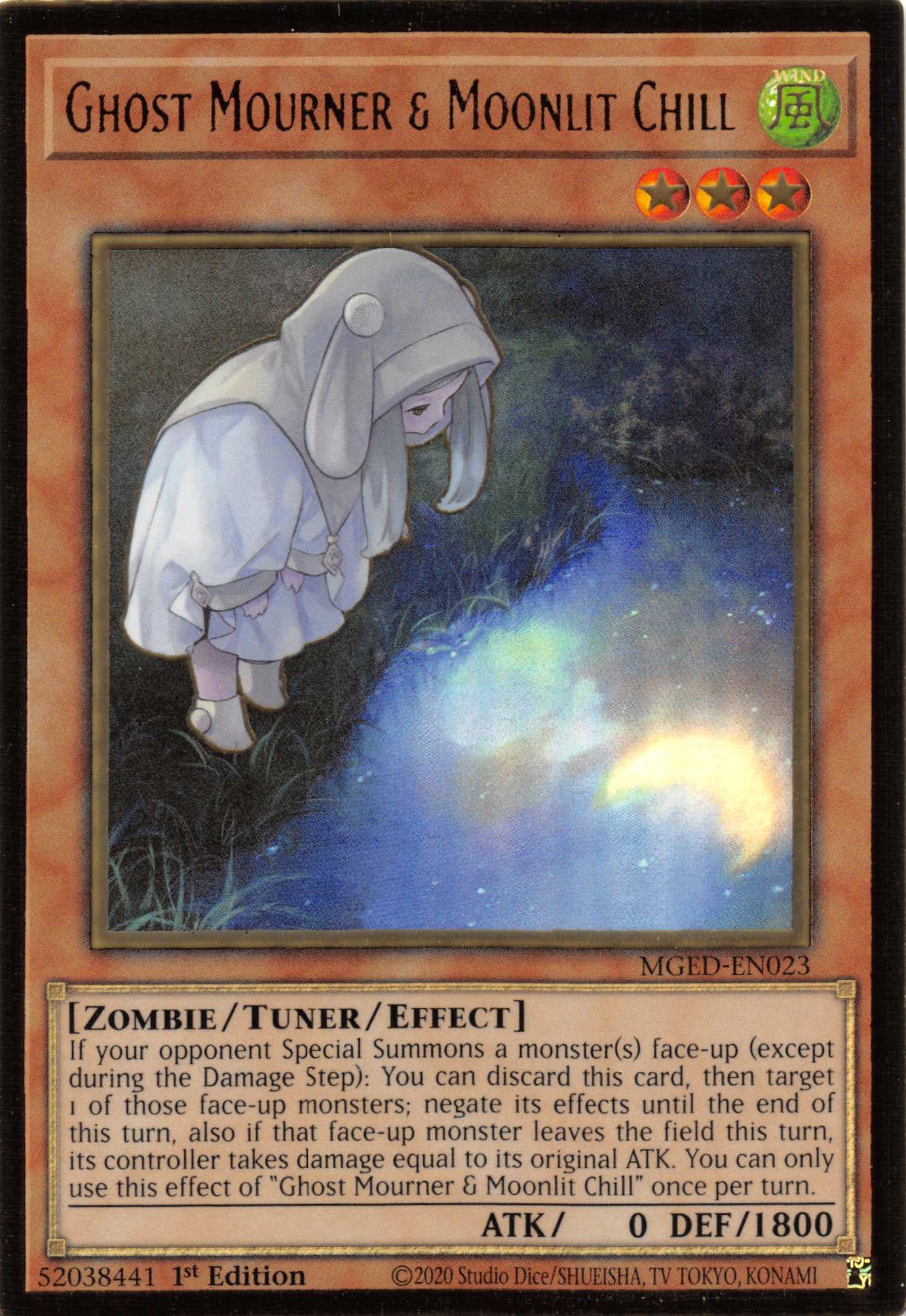 Ghost Mourner & Moonlit Chill (Alternate Art) [MGED-EN023] Gold Rare | Deep Dive Games St. Marys