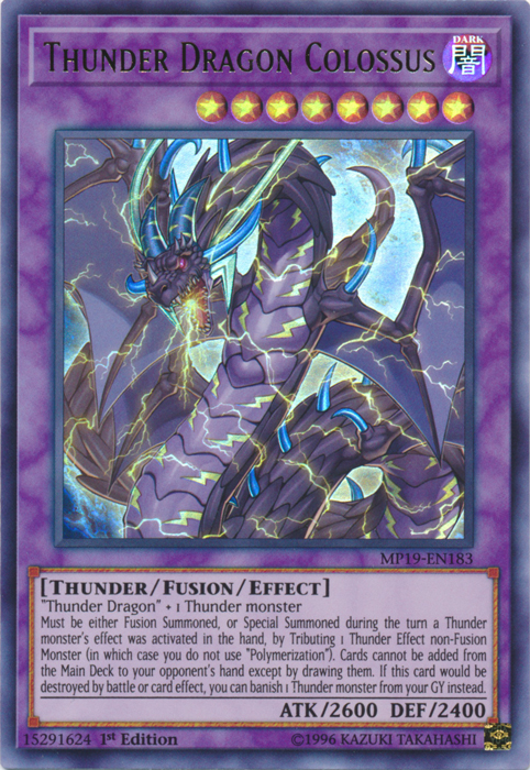 Thunder Dragon Colossus [MP19-EN183] Ultra Rare | Deep Dive Games St. Marys