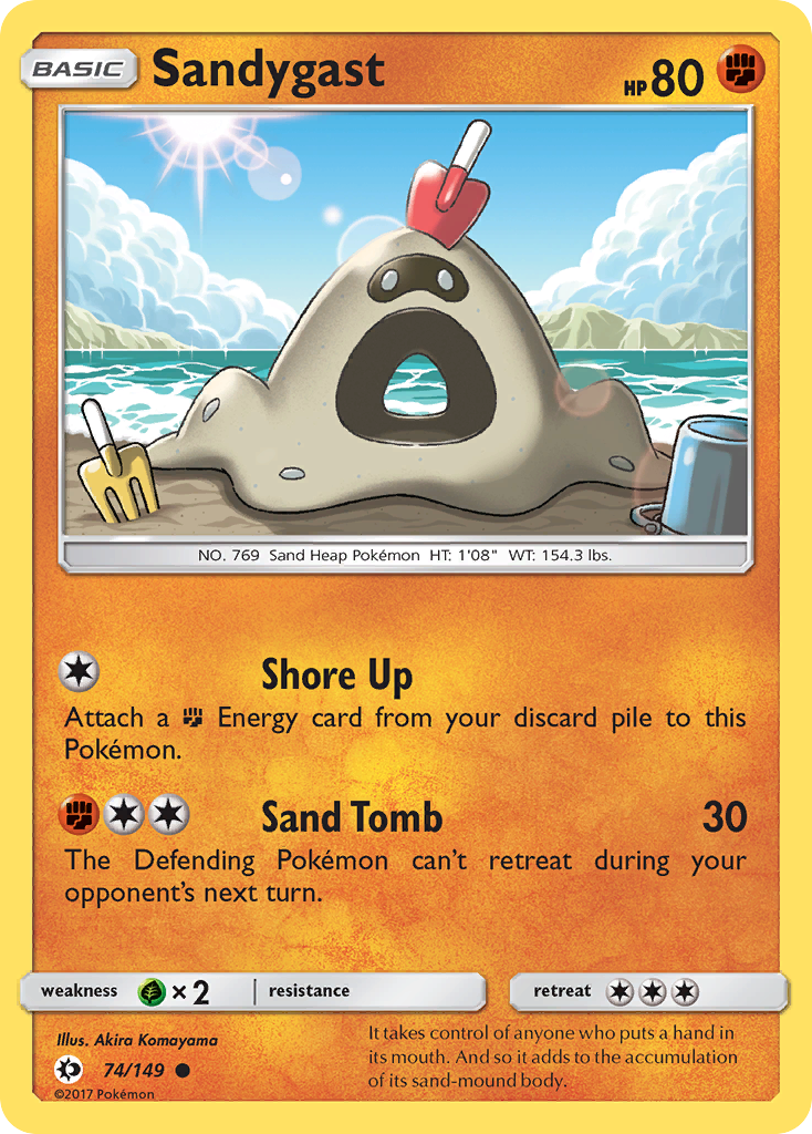 Sandygast (74/149) [Sun & Moon: Base Set] | Deep Dive Games St. Marys