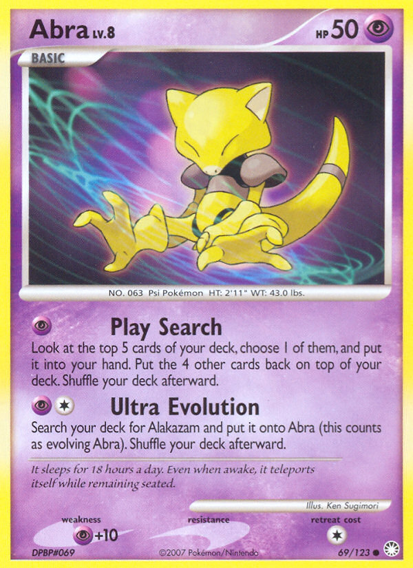 Abra (69/123) [Diamond & Pearl: Mysterious Treasures] | Deep Dive Games St. Marys