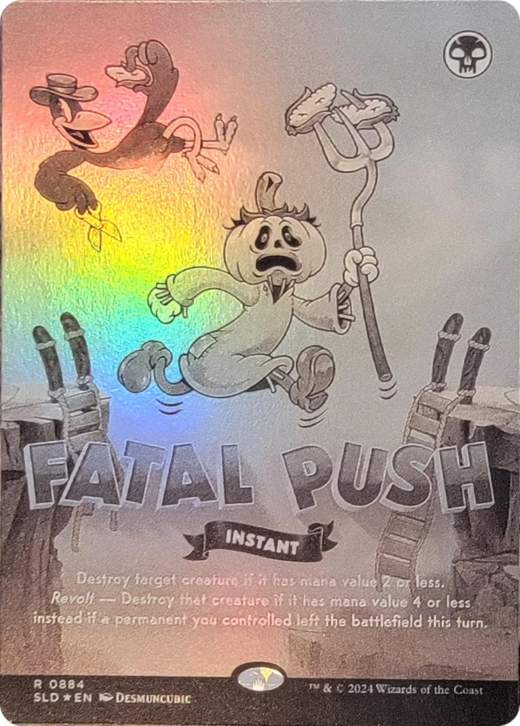 Fatal Push (0884) (Black & White Foil) [Secret Lair Drop Series] | Deep Dive Games St. Marys