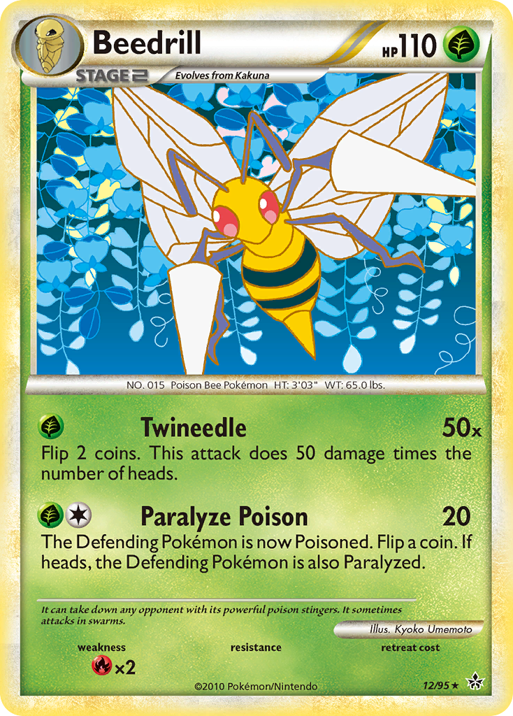 Beedrill (12/95) [HeartGold & SoulSilver: Unleashed] | Deep Dive Games St. Marys