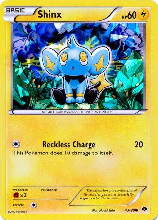 Shinx (43/99) (Cracked Ice Holo) (Blister Exclusive) [Black & White: Next Destinies] | Deep Dive Games St. Marys