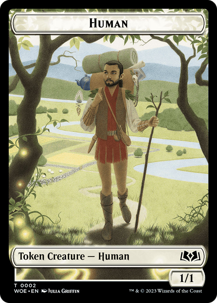 Human Token [Wilds of Eldraine Tokens] | Deep Dive Games St. Marys