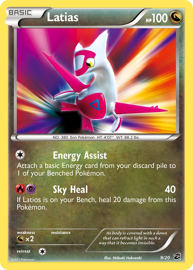 Latias (9/20) (Blister Exclusive) [Black & White: Dragon Vault] | Deep Dive Games St. Marys