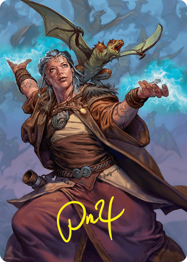 Drake Hatcher 2 Art Card (29/54) (Gold-Stamped Signature) [Foundations Art Series] | Deep Dive Games St. Marys