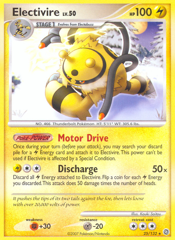 Electivire (25/132) [Diamond & Pearl: Secret Wonders] | Deep Dive Games St. Marys