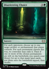 Disorienting Choice (Extended Art) [Duskmourn: House of Horror Commander] | Deep Dive Games St. Marys