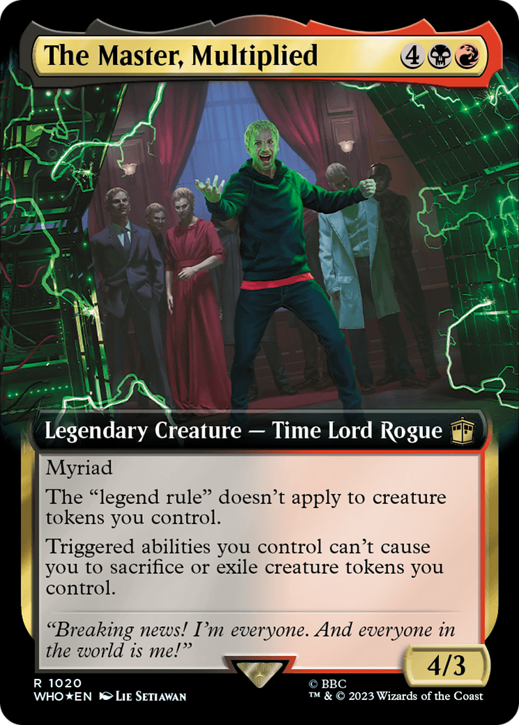 The Master, Multiplied (Extended Art) (Surge Foil) [Doctor Who] | Deep Dive Games St. Marys