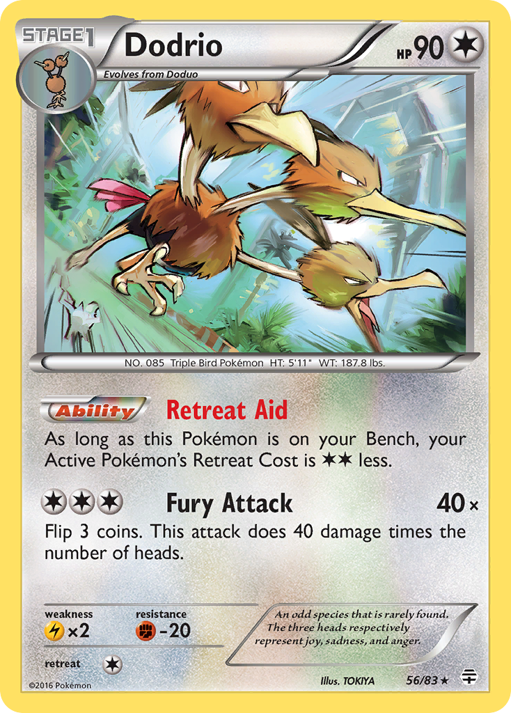 Dodrio (56/83) [XY: Generations] | Deep Dive Games St. Marys