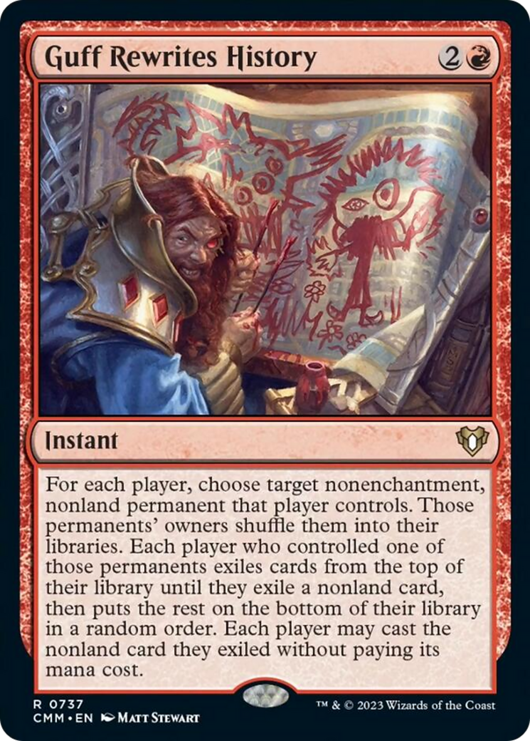 Guff Rewrites History [Commander Masters] | Deep Dive Games St. Marys