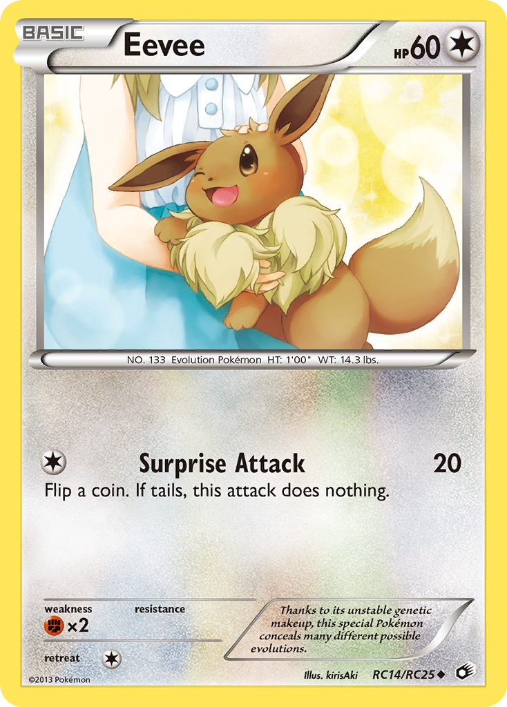 Eevee (RC14/RC25) [Black & White: Legendary Treasures] | Deep Dive Games St. Marys
