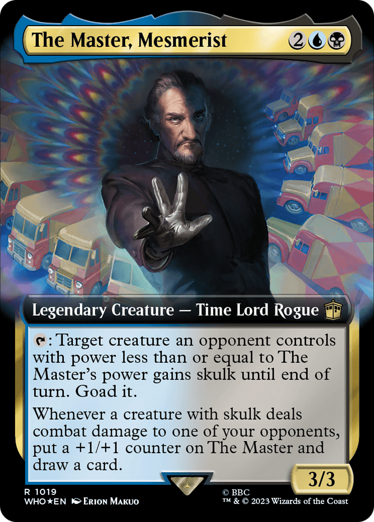 The Master, Mesmerist (Extended Art) (Surge Foil) [Doctor Who] | Deep Dive Games St. Marys