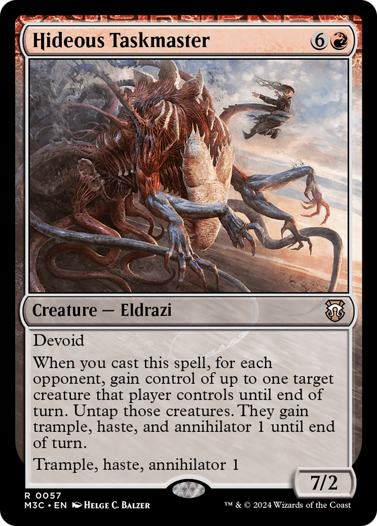Hideous Taskmaster (Ripple Foil) [Modern Horizons 3 Commander] | Deep Dive Games St. Marys