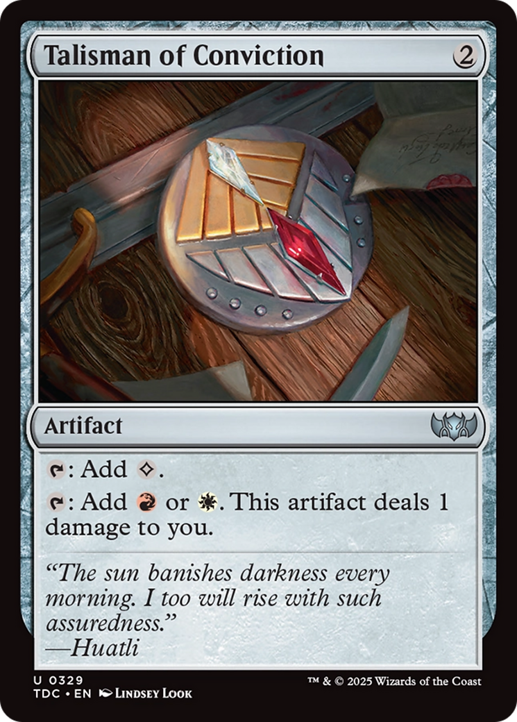 Talisman of Conviction [Tarkir: Dragonstorm Commander] | Deep Dive Games St. Marys