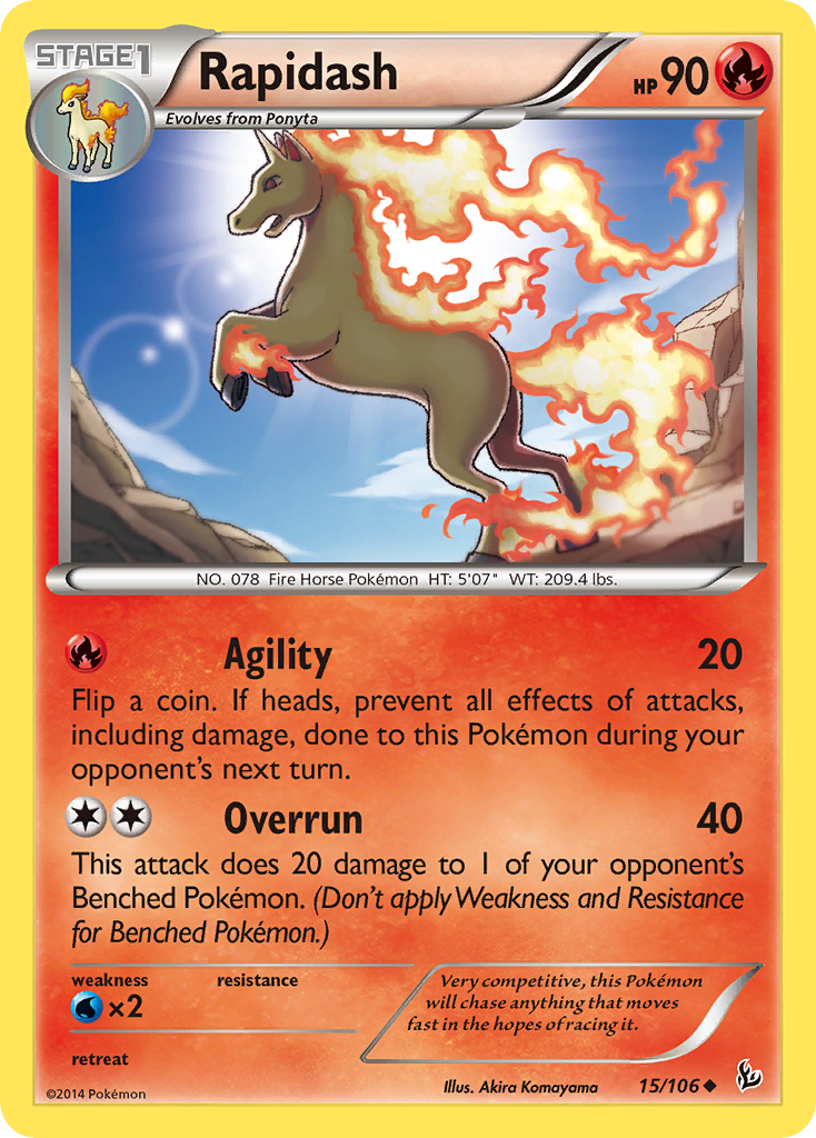 Rapidash (15/106) [XY: Flashfire] | Deep Dive Games St. Marys
