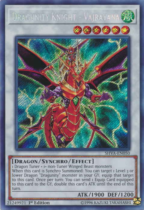 Dragunity Knight - Vajrayana [SHVA-EN050] Secret Rare | Deep Dive Games St. Marys