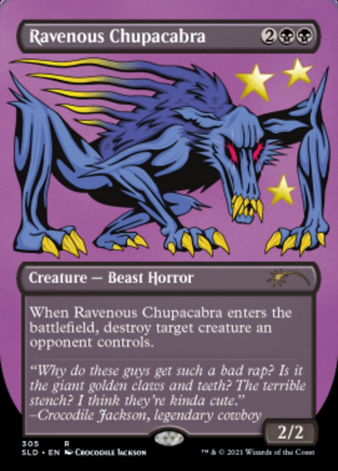 Ravenous Chupacabra (Borderless) (Foil Etched) [Secret Lair Drop Series] | Deep Dive Games St. Marys