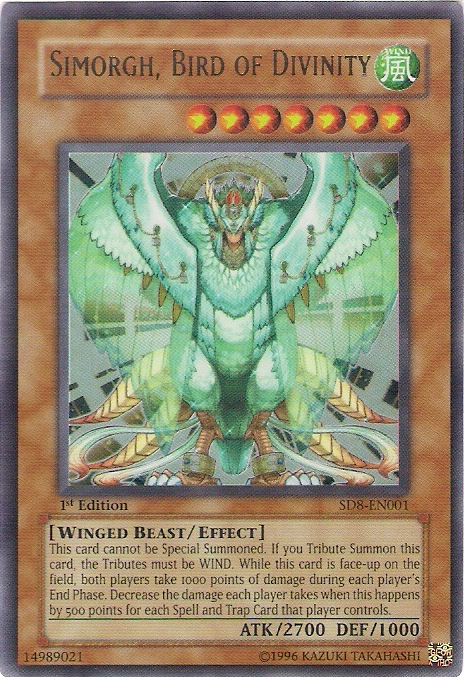 Simorgh, Bird of Divinity [SD8-EN001] Ultra Rare | Deep Dive Games St. Marys