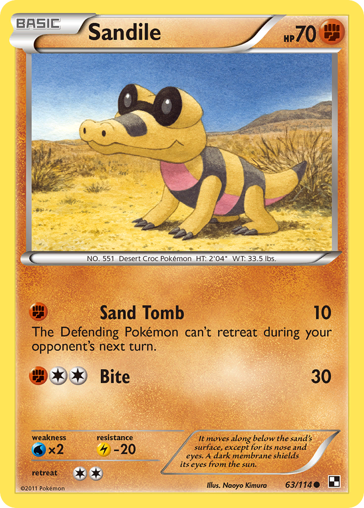 Sandile (63/114) [Black & White: Base Set] | Deep Dive Games St. Marys