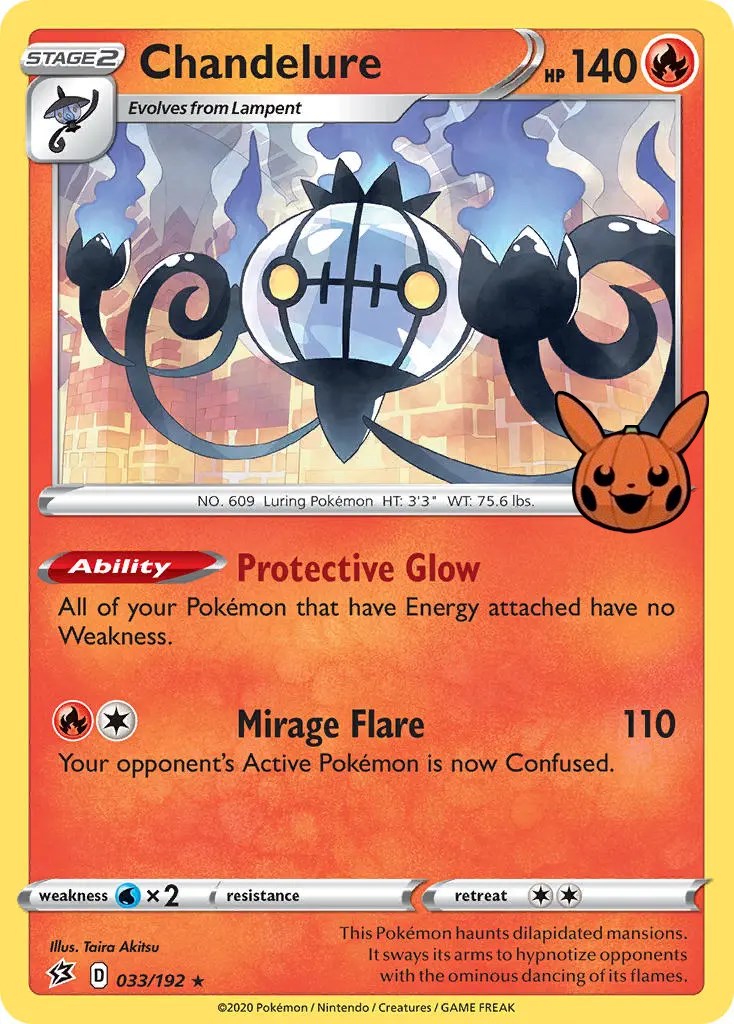 Chandelure (033/192) [Trick or Trade] | Deep Dive Games St. Marys