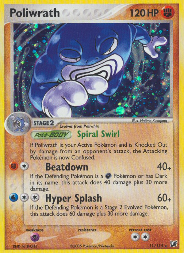 Poliwrath (11/115) [EX: Unseen Forces] | Deep Dive Games St. Marys