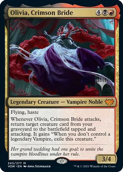 Olivia, Crimson Bride (Promo Pack) [Innistrad: Crimson Vow Promos] | Deep Dive Games St. Marys