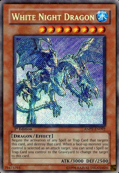 White Night Dragon [ANPR-EN092] Secret Rare | Deep Dive Games St. Marys