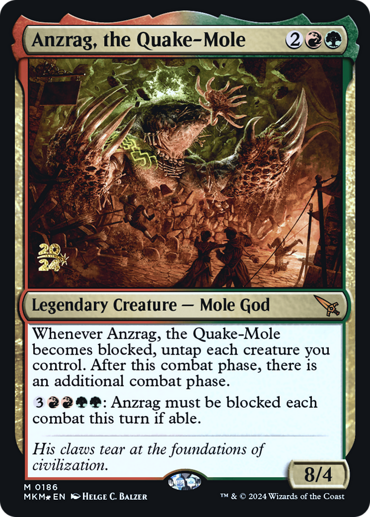 Anzrag, the Quake-Mole [Murders at Karlov Manor Prerelease Promos] | Deep Dive Games St. Marys