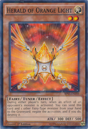 Herald of Orange Light [BP03-EN050] Shatterfoil Rare | Deep Dive Games St. Marys