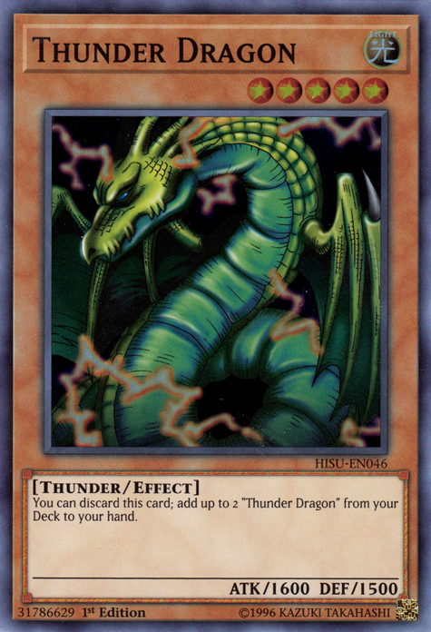 Thunder Dragon [HISU-EN046] Super Rare | Deep Dive Games St. Marys