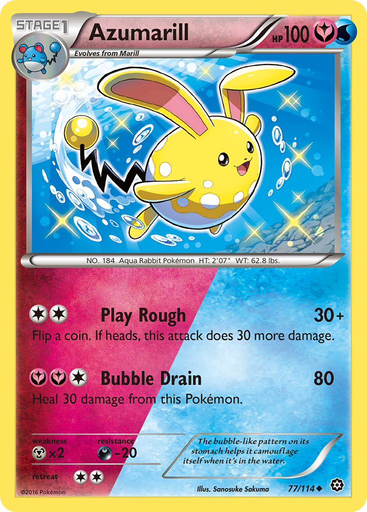 Azumarill (77/114) [XY: Steam Siege] | Deep Dive Games St. Marys