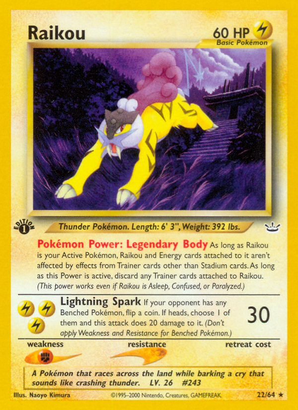 Raikou (22/64) [Neo Revelation 1st Edition] | Deep Dive Games St. Marys