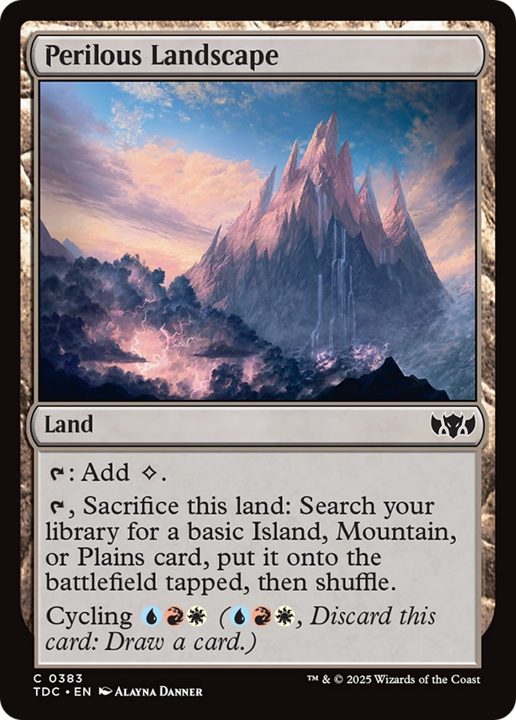 Perilous Landscape [Tarkir: Dragonstorm Commander] | Deep Dive Games St. Marys
