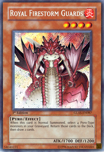 Royal Firestorm Guards [GLAS-EN087] Secret Rare | Deep Dive Games St. Marys