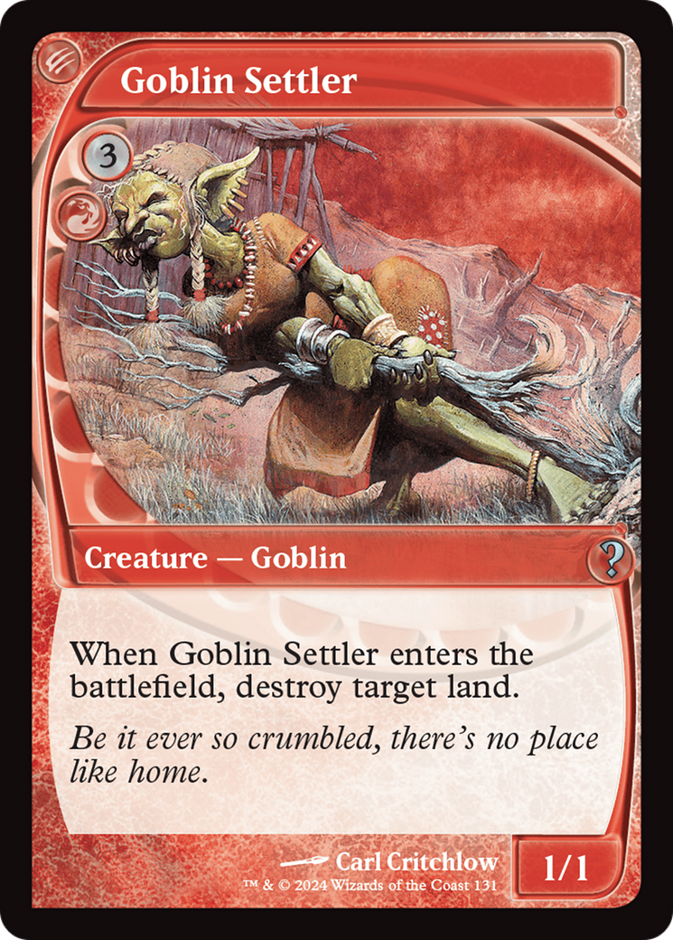 Goblin Settler (Future Sight) [Mystery Booster 2] | Deep Dive Games St. Marys