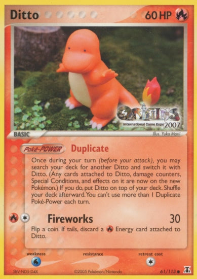 Ditto (61/113) (Origins Game Fair 2007) [EX: Delta Species] | Deep Dive Games St. Marys