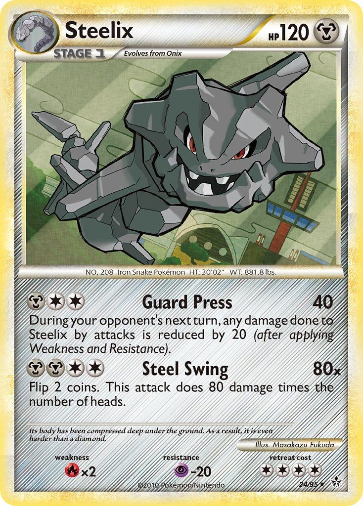 Steelix (24/95) (Theme Deck Exclusive) [HeartGold & SoulSilver: Unleashed] | Deep Dive Games St. Marys