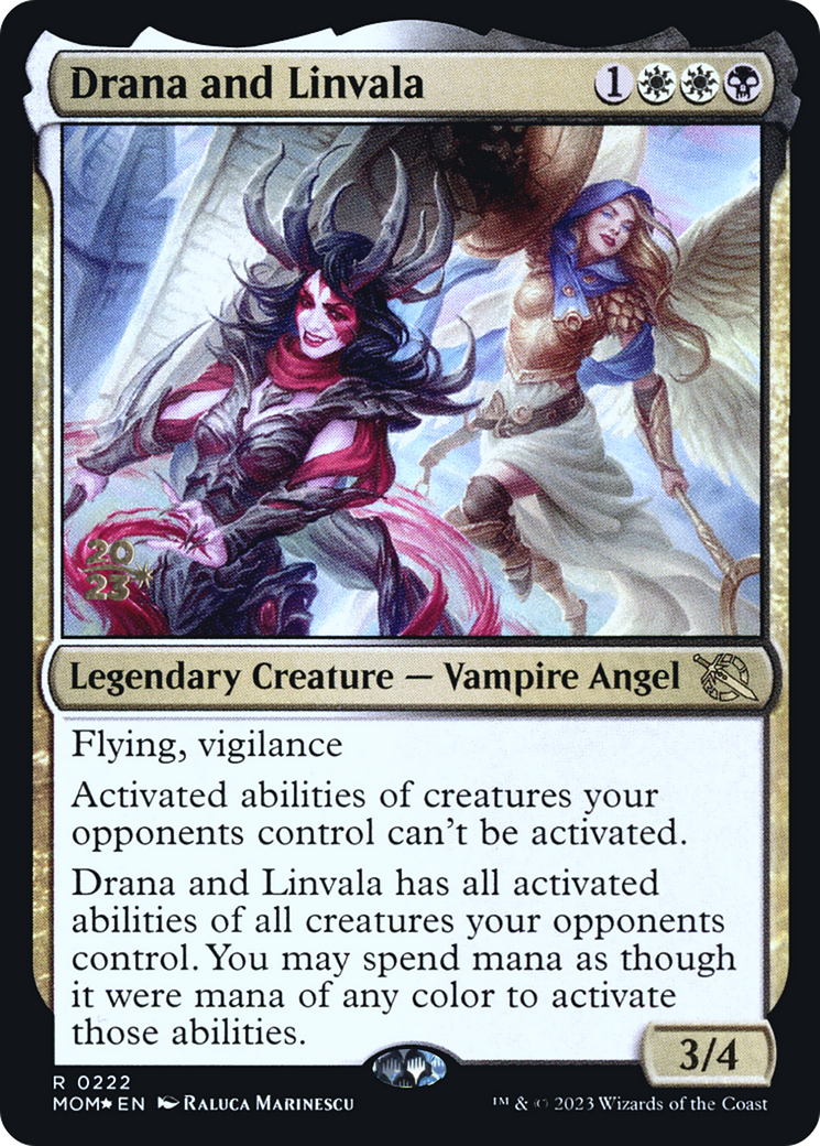 Drana and Linvala [March of the Machine Prerelease Promos] | Deep Dive Games St. Marys