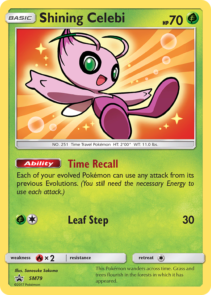 Shining Celebi (SM79) [Sun & Moon: Black Star Promos] | Deep Dive Games St. Marys