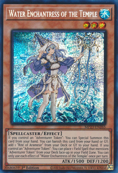 Water Enchantress of the Temple [MP23-EN265] Prismatic Secret Rare | Deep Dive Games St. Marys