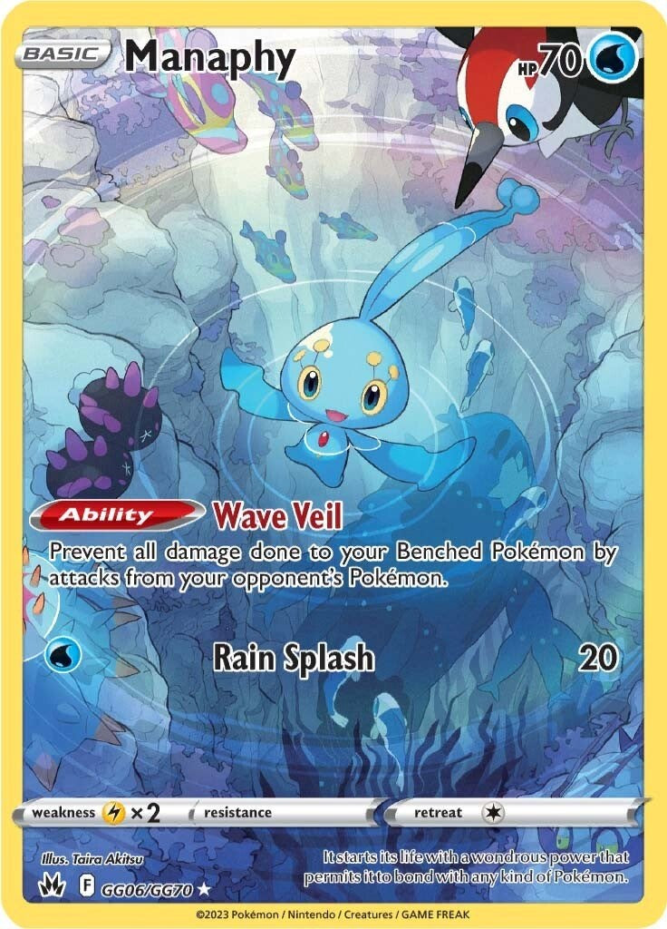 Manaphy (GG06/GG70) [Sword & Shield: Crown Zenith] | Deep Dive Games St. Marys