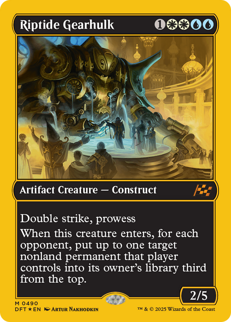 Riptide Gearhulk (First-Place Foil) [Aetherdrift] | Deep Dive Games St. Marys