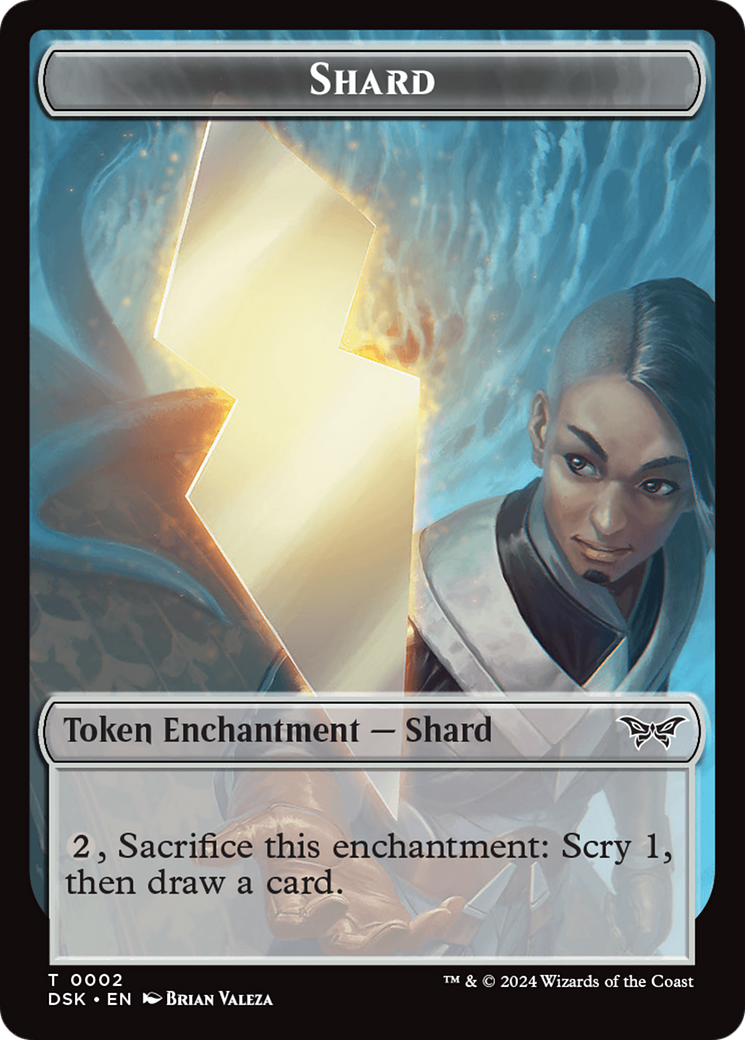 Glimmer // Shard Double-Sided Token [Duskmourn: House of Horror Tokens] | Deep Dive Games St. Marys