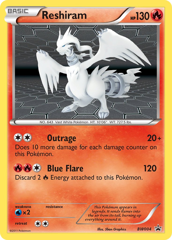 Reshiram (BW004) [Black & White: Black Star Promos] | Deep Dive Games St. Marys