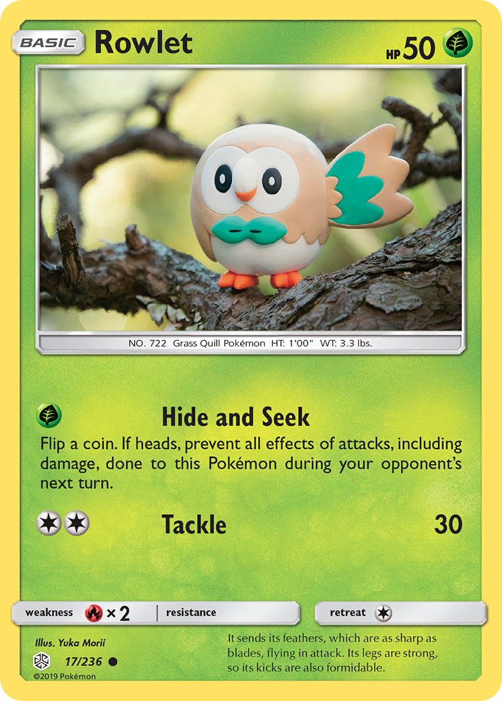 Rowlet (17/236) [Sun & Moon: Cosmic Eclipse] | Deep Dive Games St. Marys