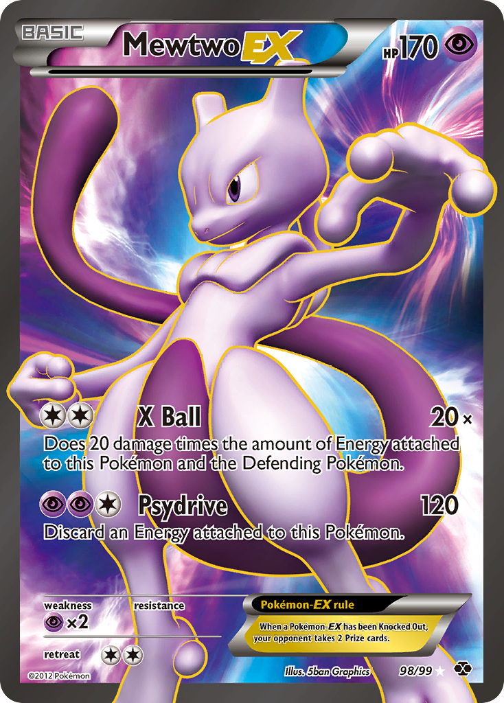 Mewtwo EX (98/99) [Black & White: Next Destinies] | Deep Dive Games St. Marys