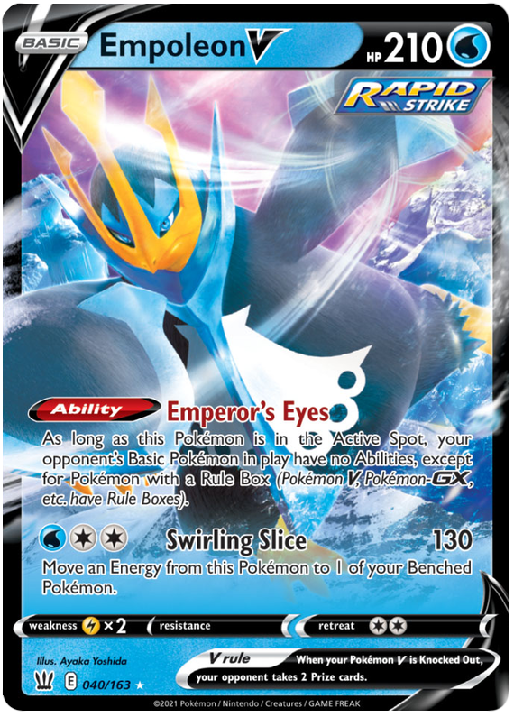 Empoleon V (040/163) [Sword & Shield: Battle Styles] | Deep Dive Games St. Marys